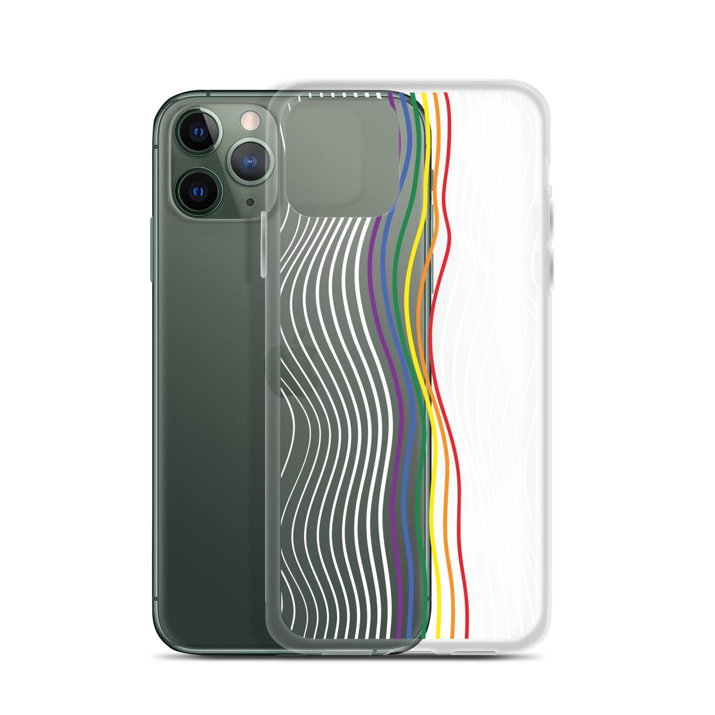 Synthwave Pride Clear Case for iPhone®