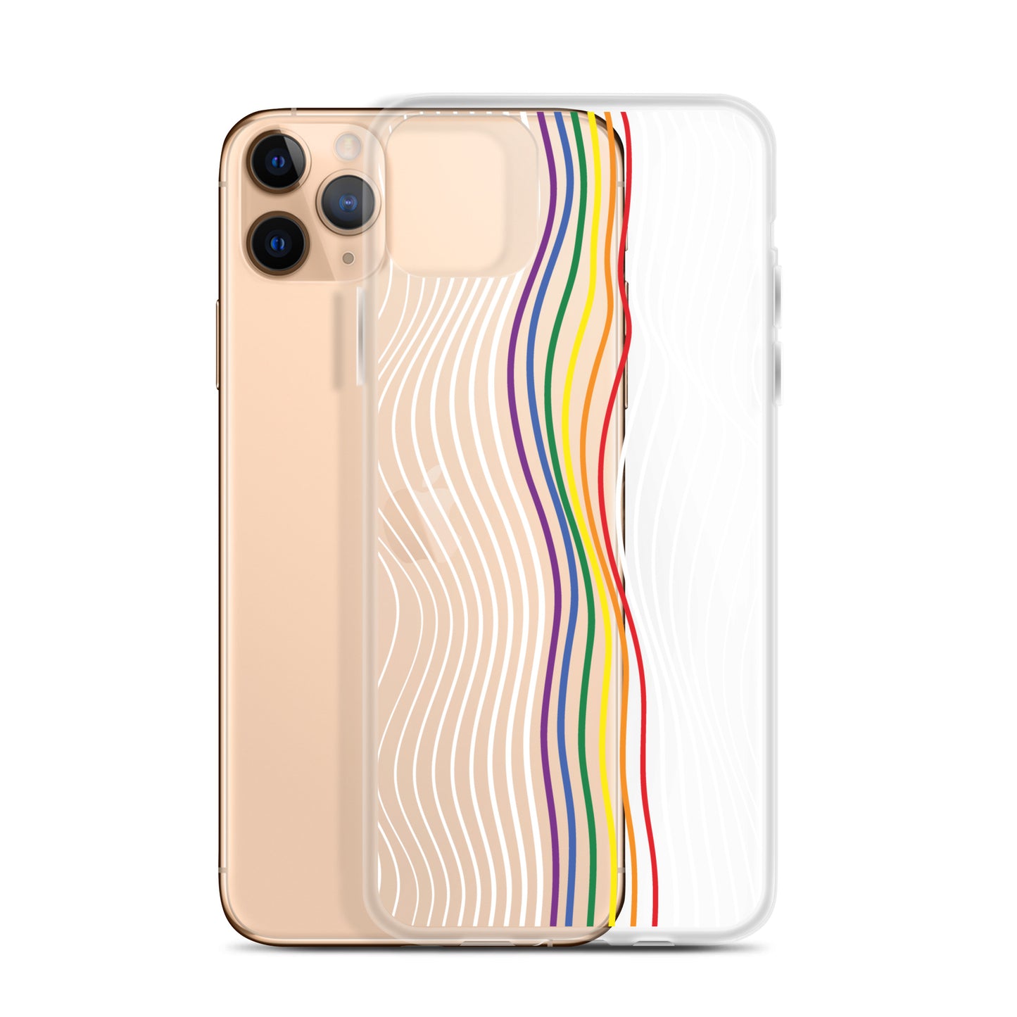 Synthwave Pride Clear Case for iPhone®