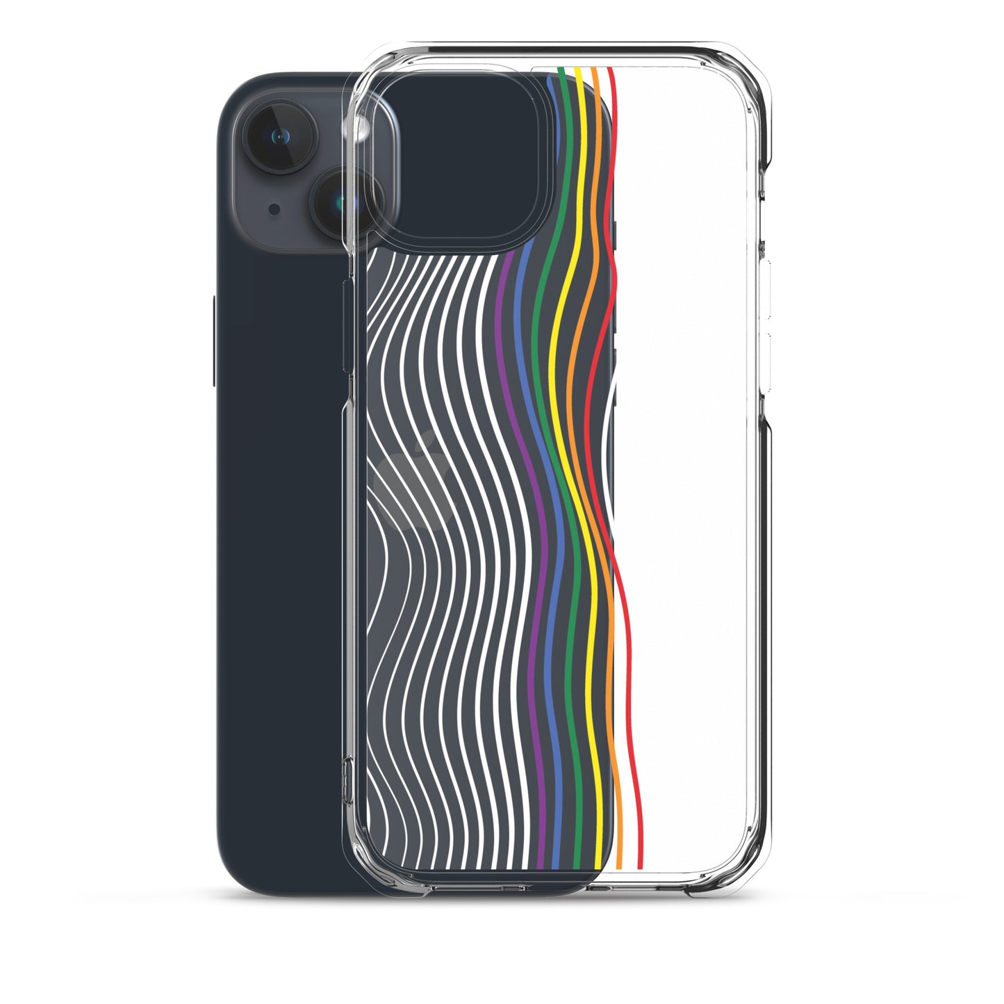 Synthwave Pride Clear Case for iPhone®