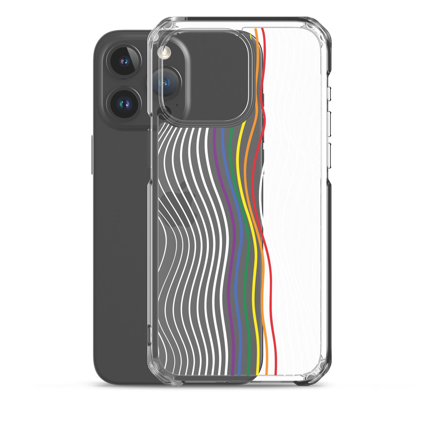 Synthwave Pride Clear Case for iPhone®