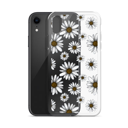 White Wildflowers iPhone Case