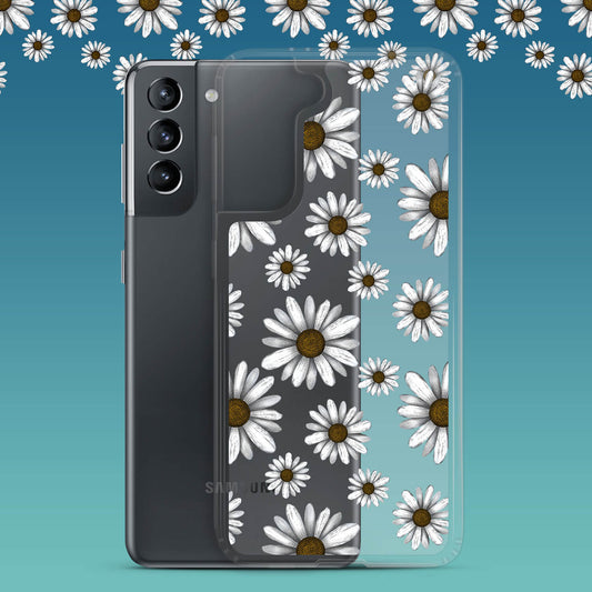 Hand drawn wildflowers Samsung Galaxy phone case