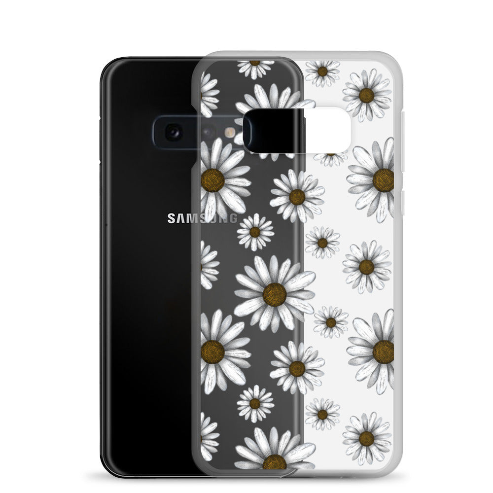 White Wildflowers Samsung Case