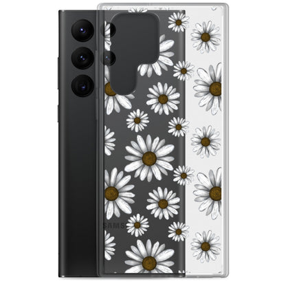 White Wildflowers Samsung Case